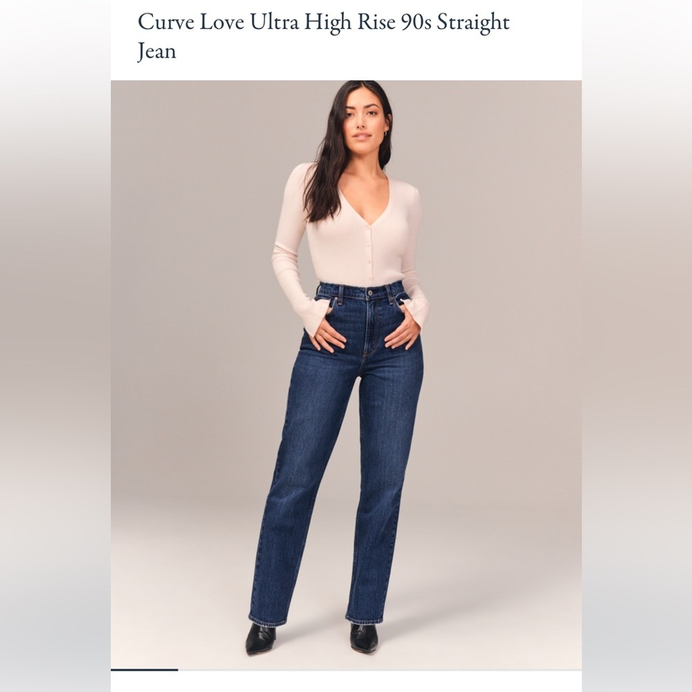 Abercrombie Ultra High Rise 90s Straight Jean